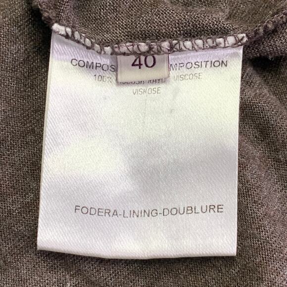 STELLA McCARTNEY Size M Brown Viscose Pleated Dress - Picture 7 of 8